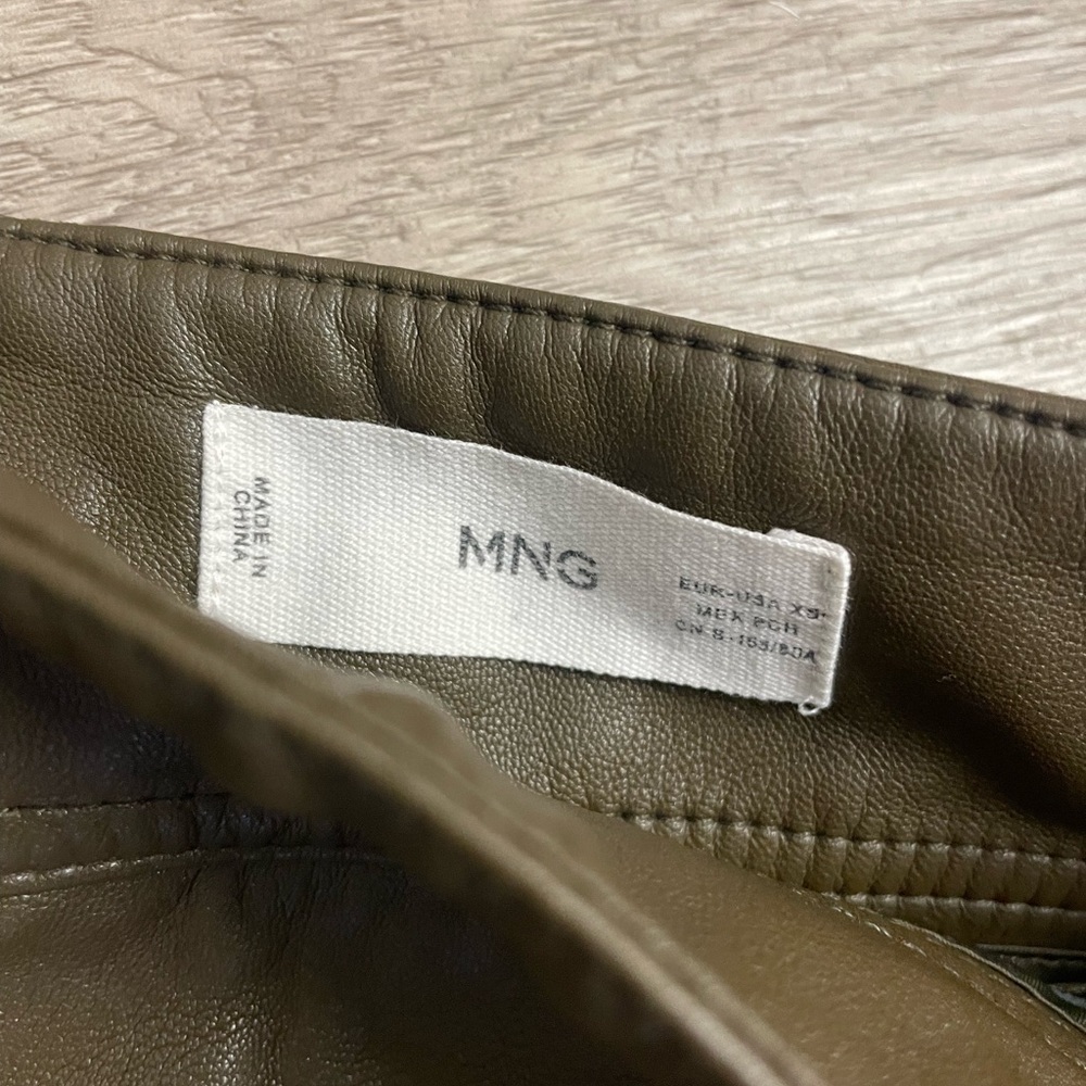 MNG Mango faux leather mini skirt small - Picture 5 of 10